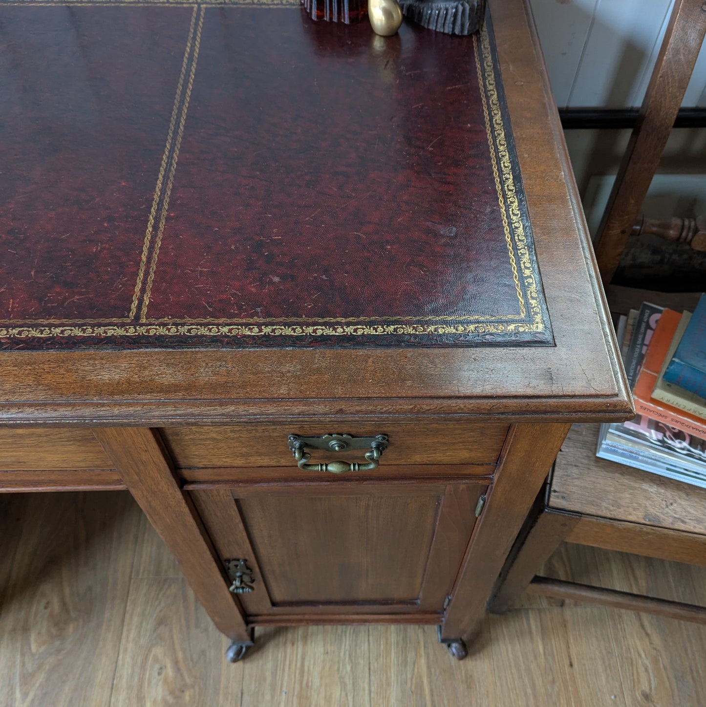 Antique Twin Pedestal Desk
