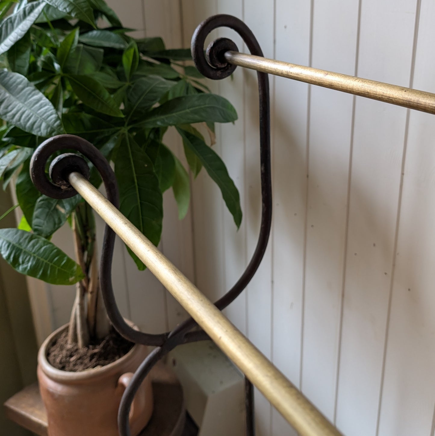 Antique Towel Rail with Shelves