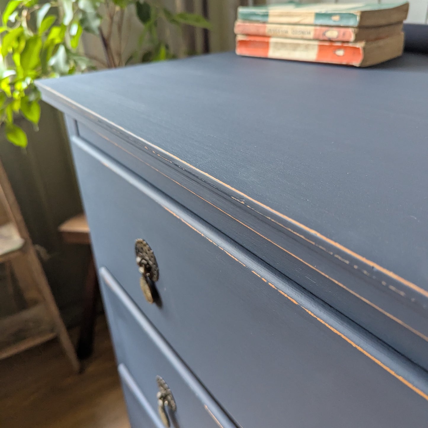 Small Painted Antique Chest of Drawers