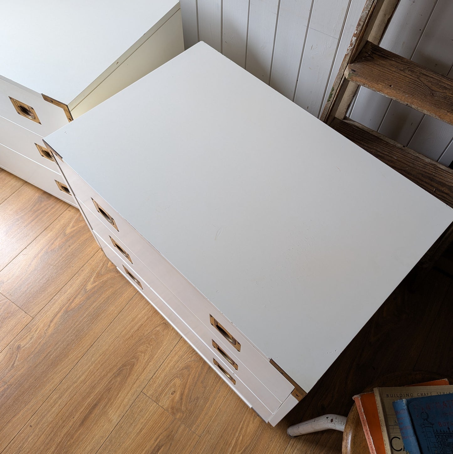Pair of Mid Century Campaign Style Drawers