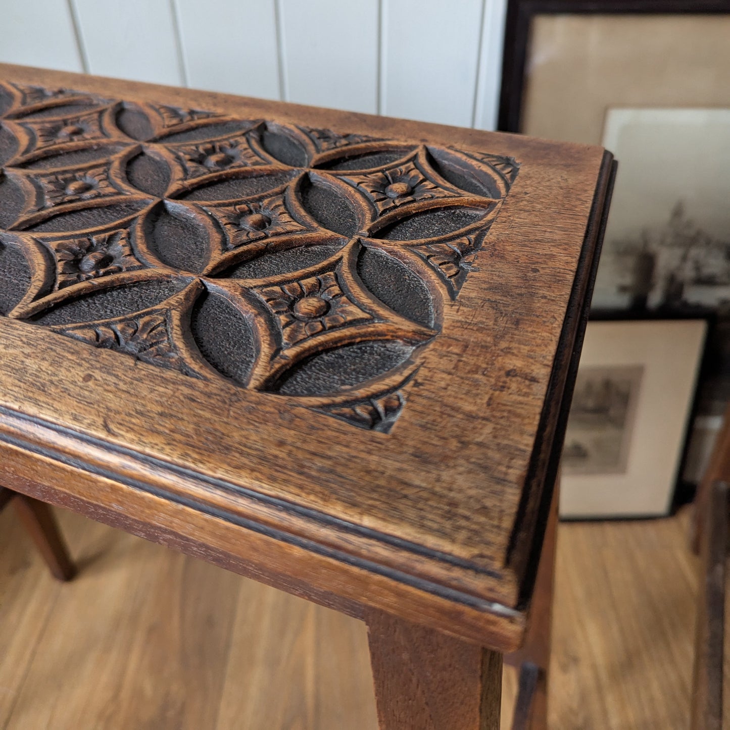 Victorian Gothic Revival Side Table