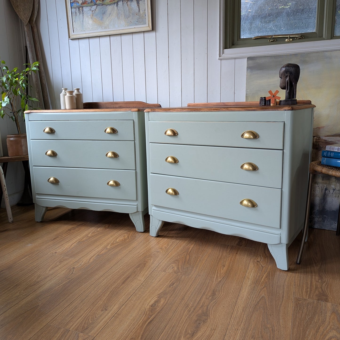 Pair of Painted Chest of Drawers