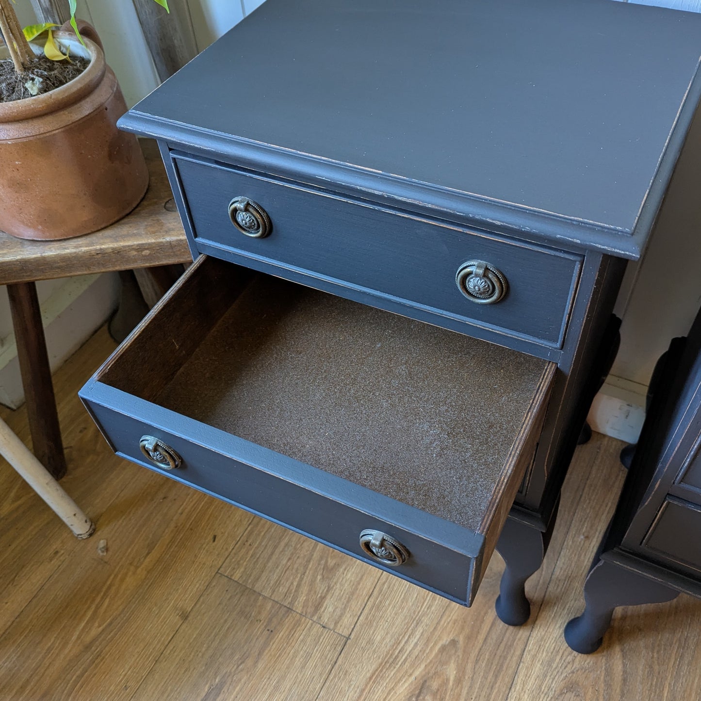 Pair of Vintage Painted Bedside Tables