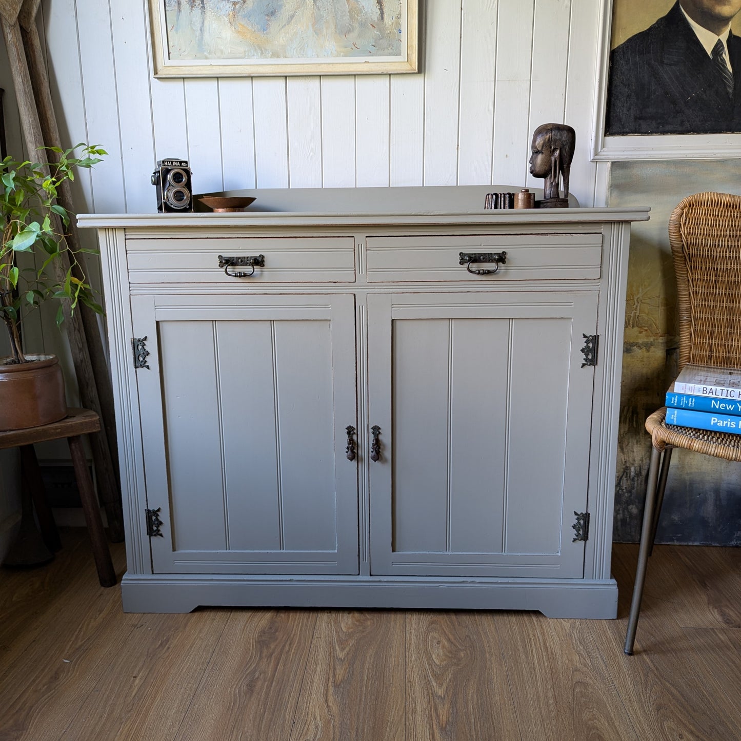 Painted Antique Cupboard