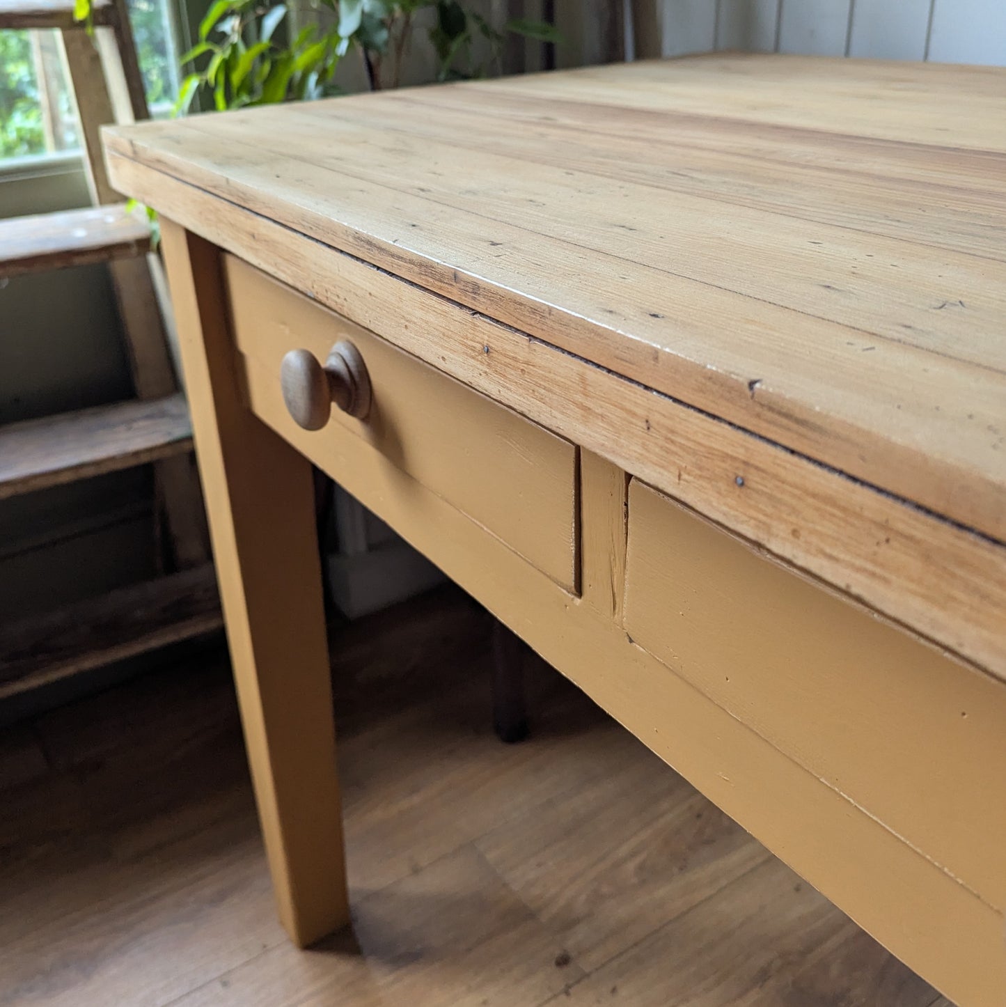 Painted Victorian Pine Table