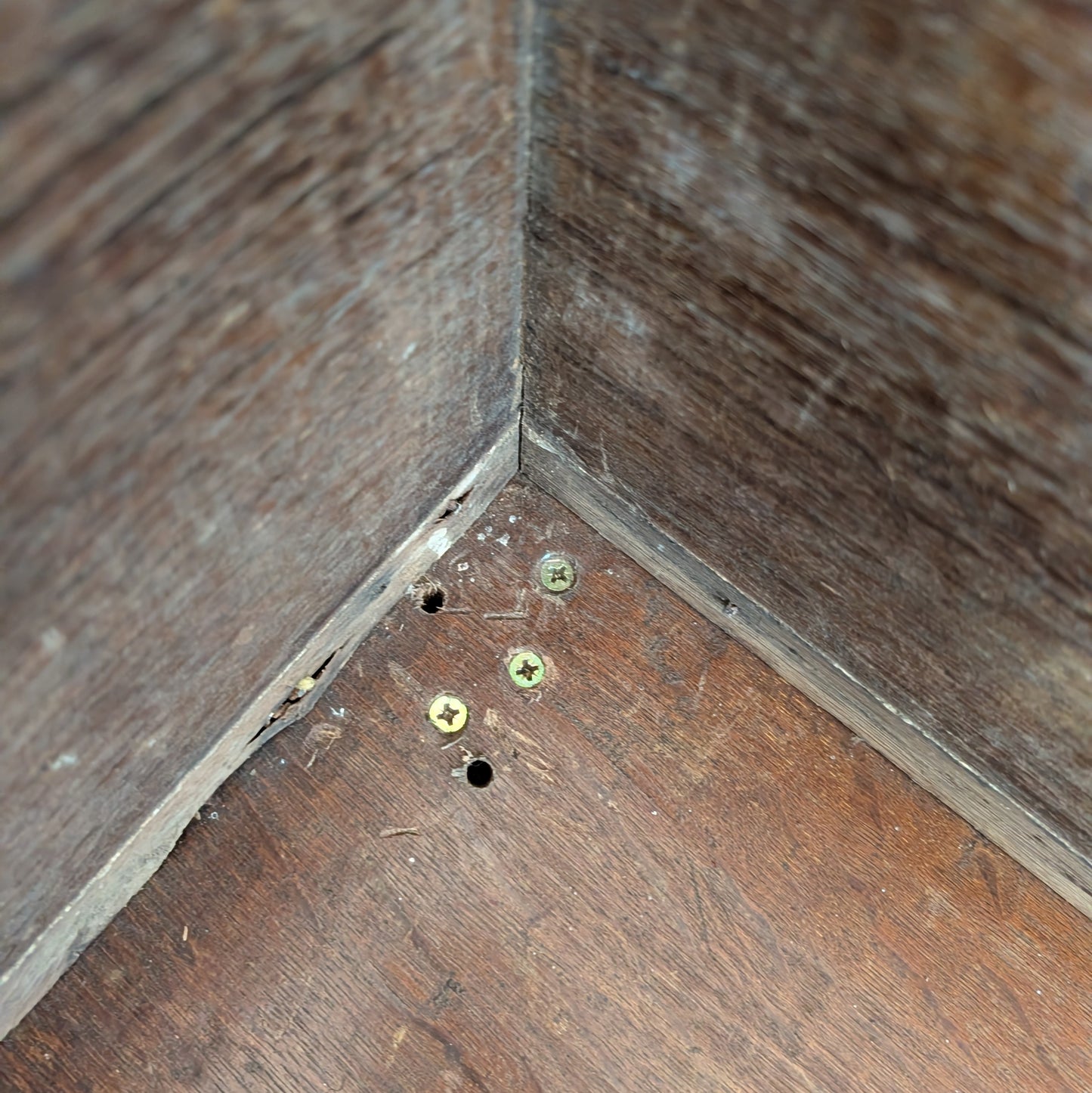 Rustic Antique Oak Chest