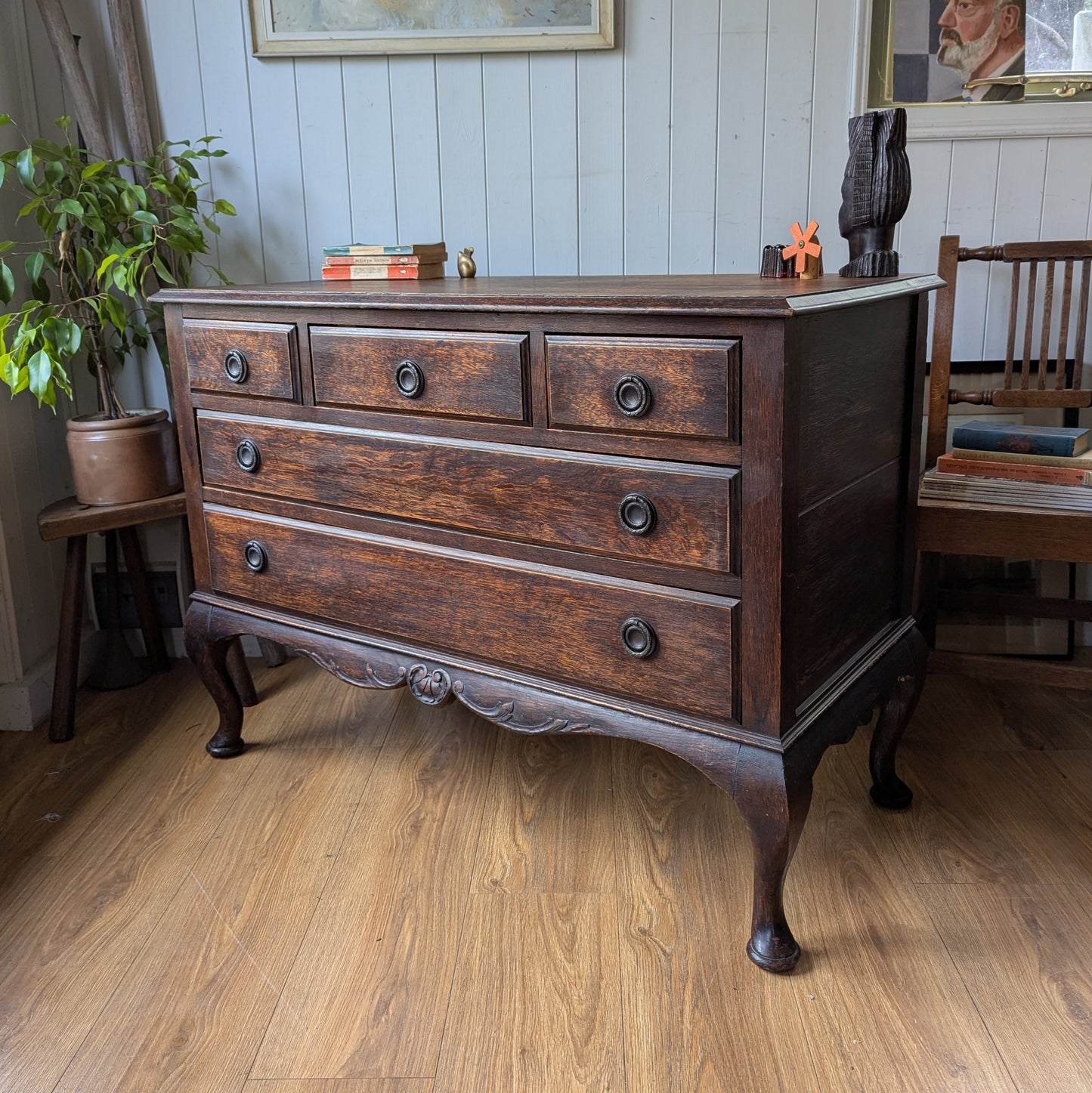 Antique Oak Chest of Drawers
