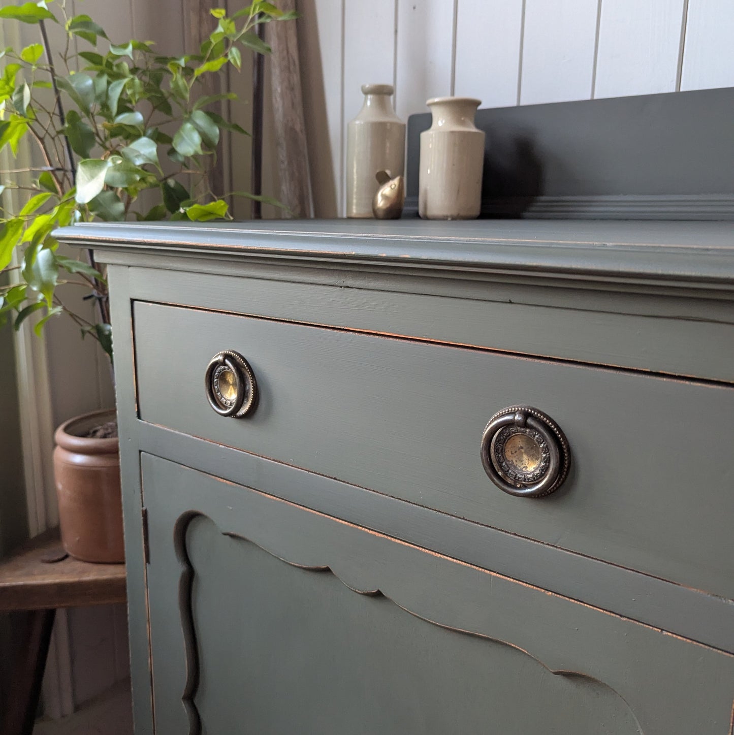 Painted Antique Cupboard