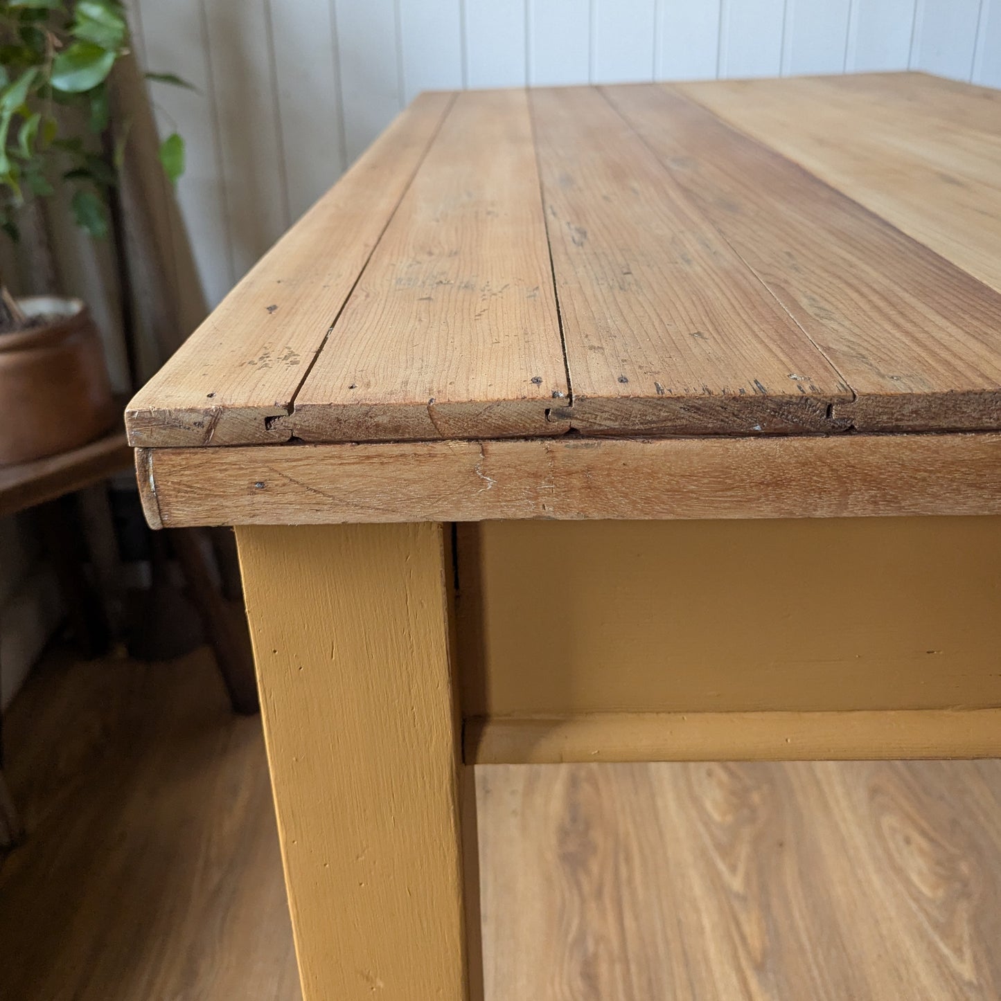 Painted Victorian Pine Table