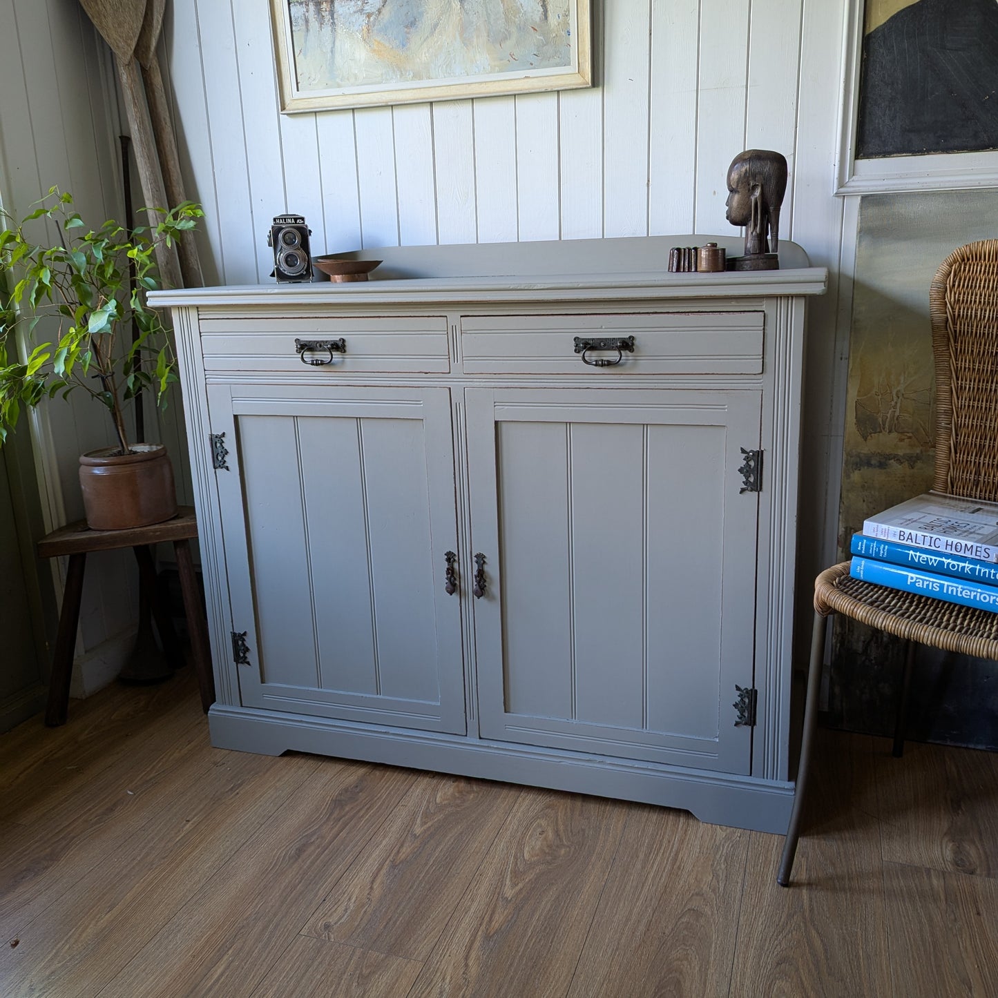 Painted Antique Cupboard