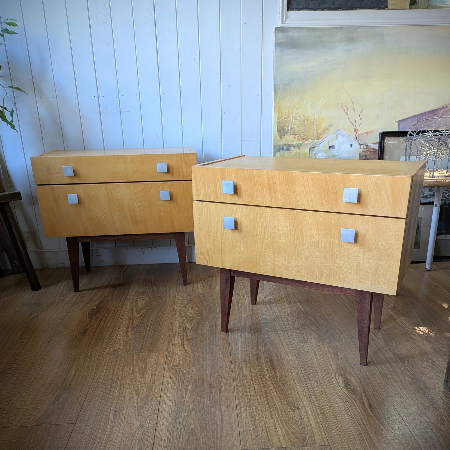Pair of Mid Century Bedside Tables