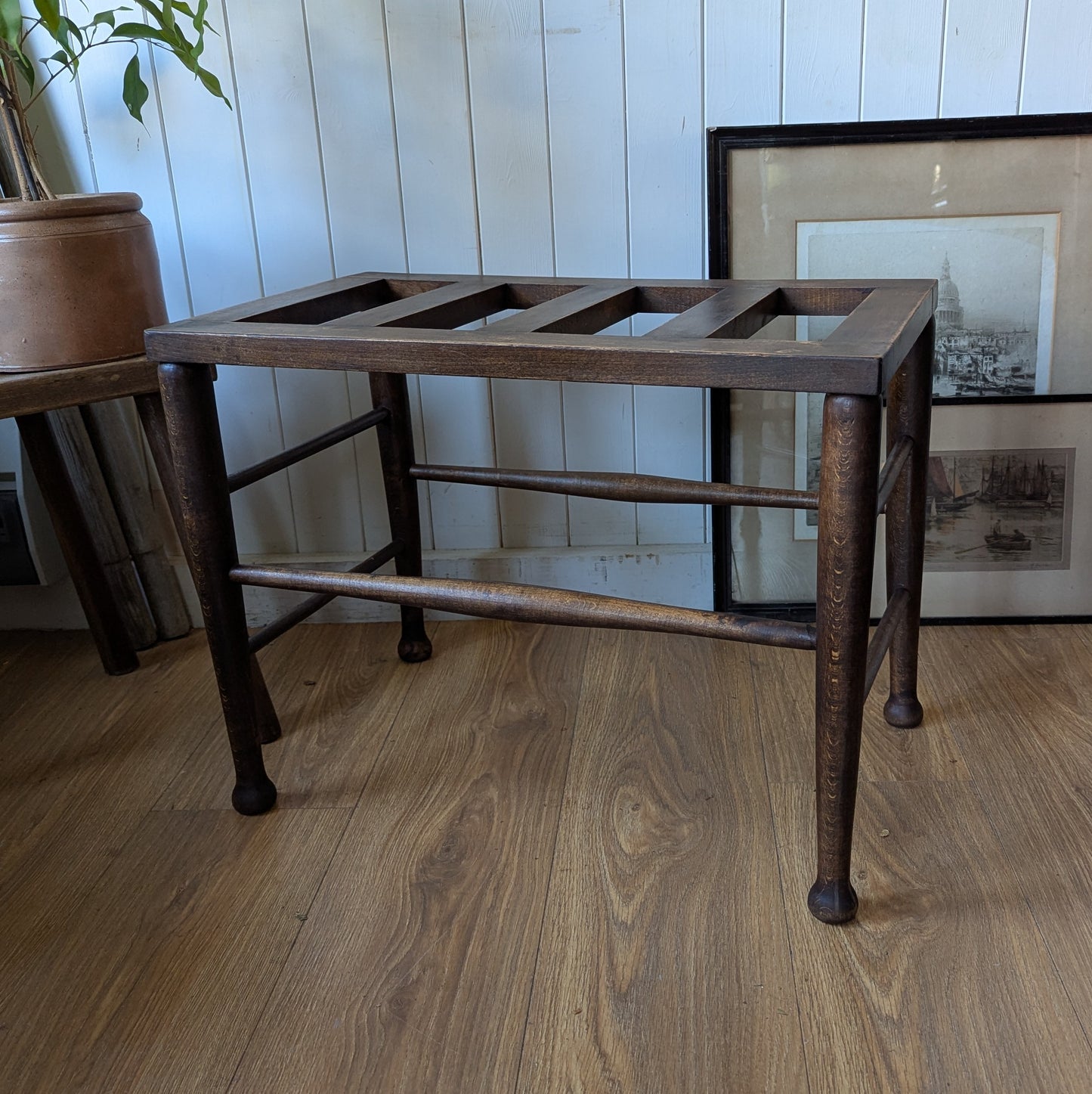 Antique Luggage Stand