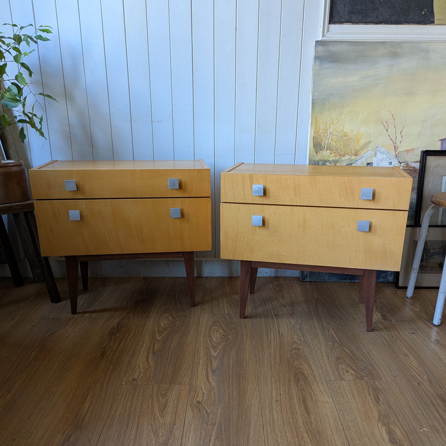 Pair of Mid Century Bedside Tables