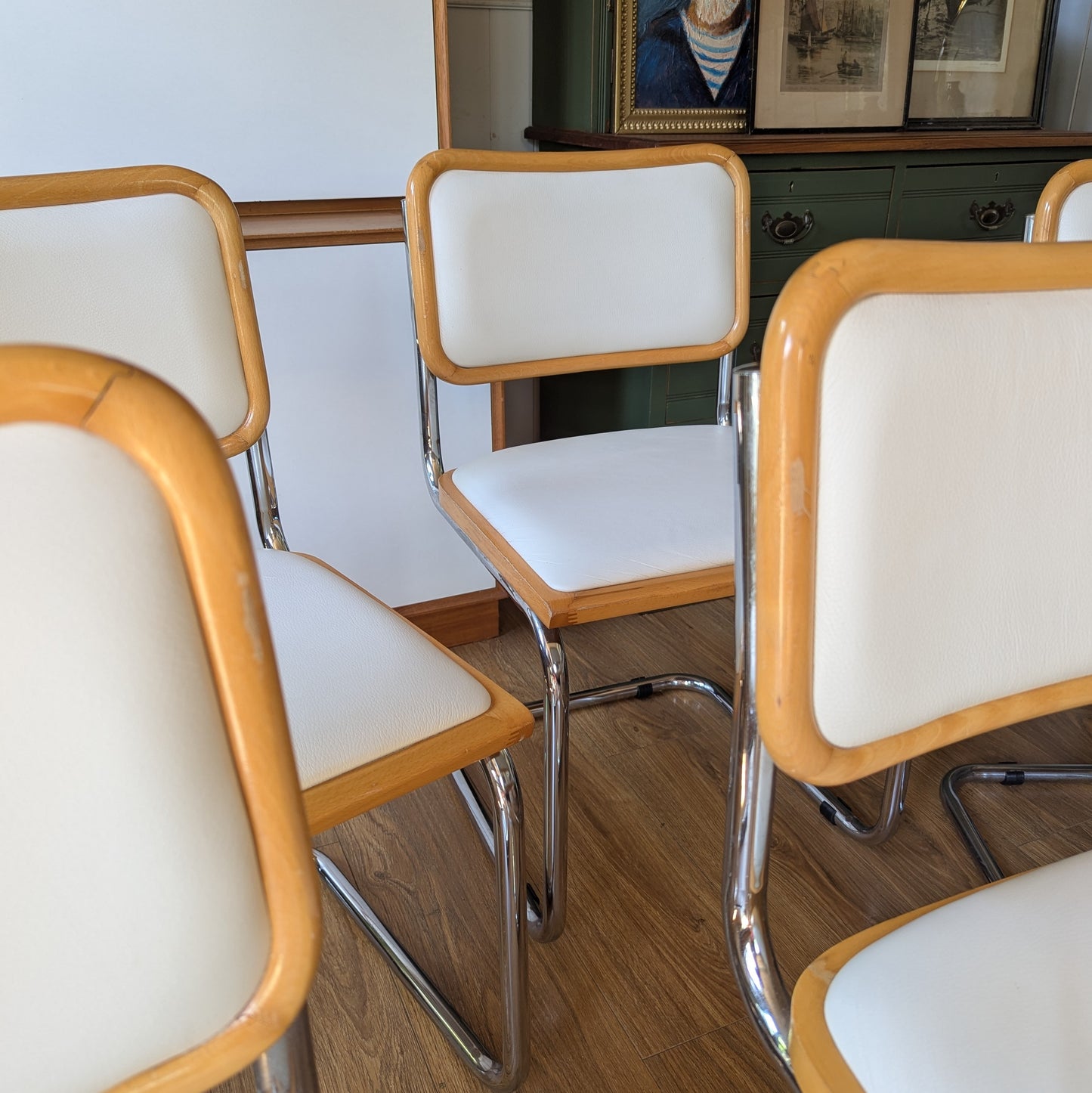 Set of Six Cesca Dining Chairs
