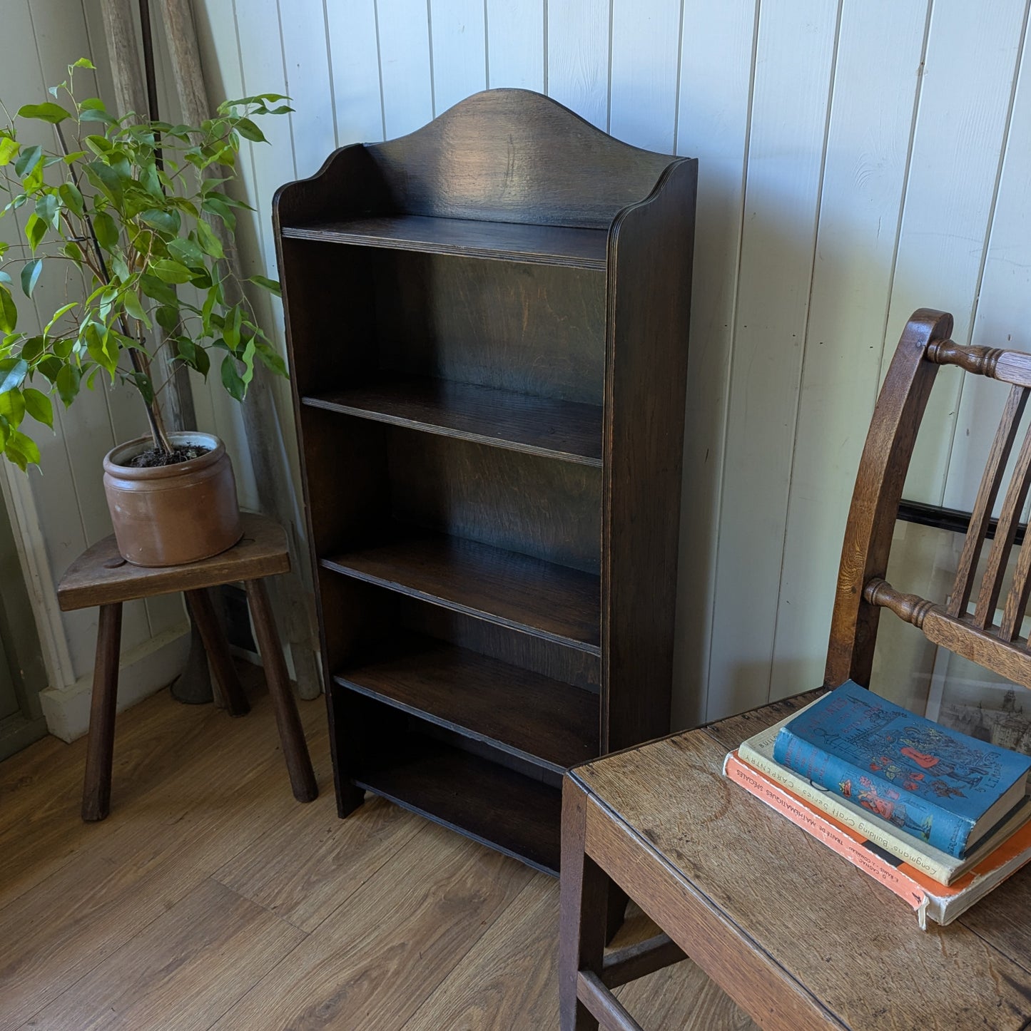 Small Antique Oak Bookcase