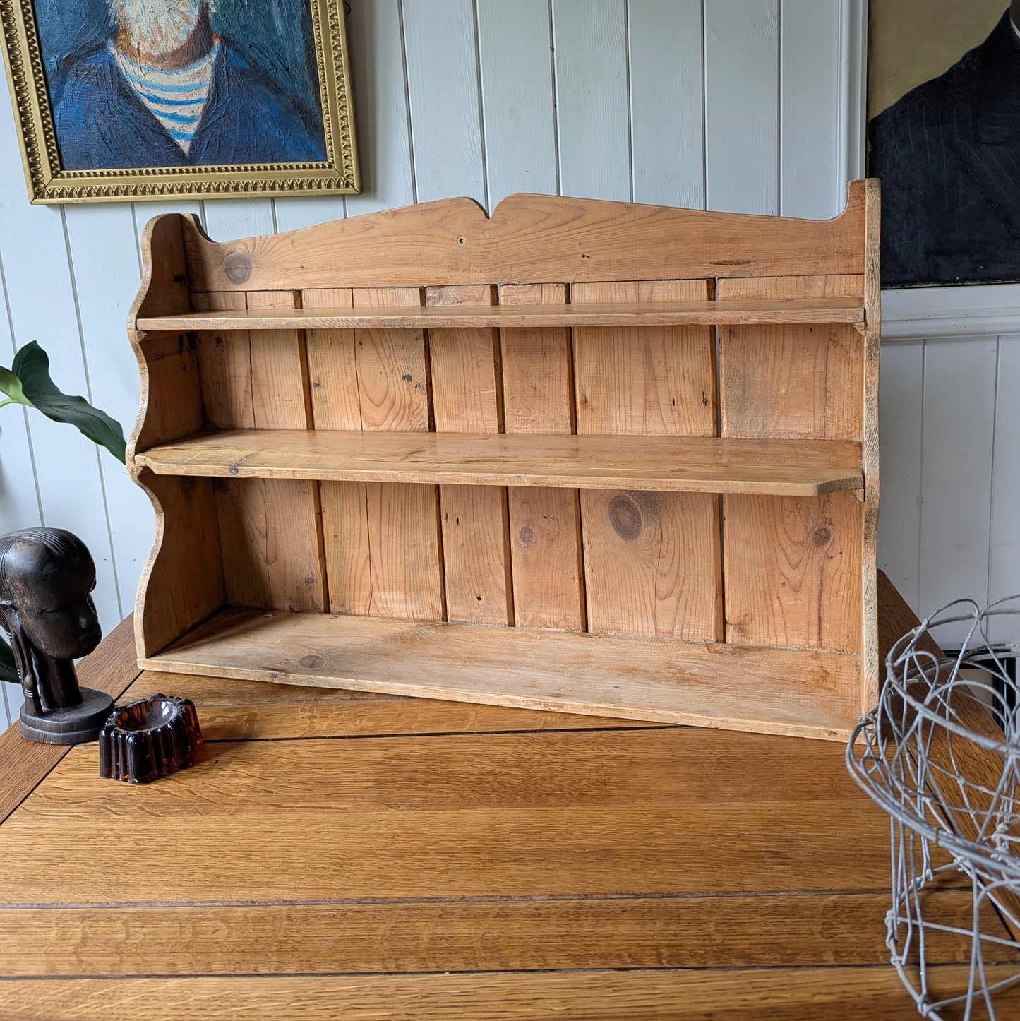 Small Antique Pine Shelves