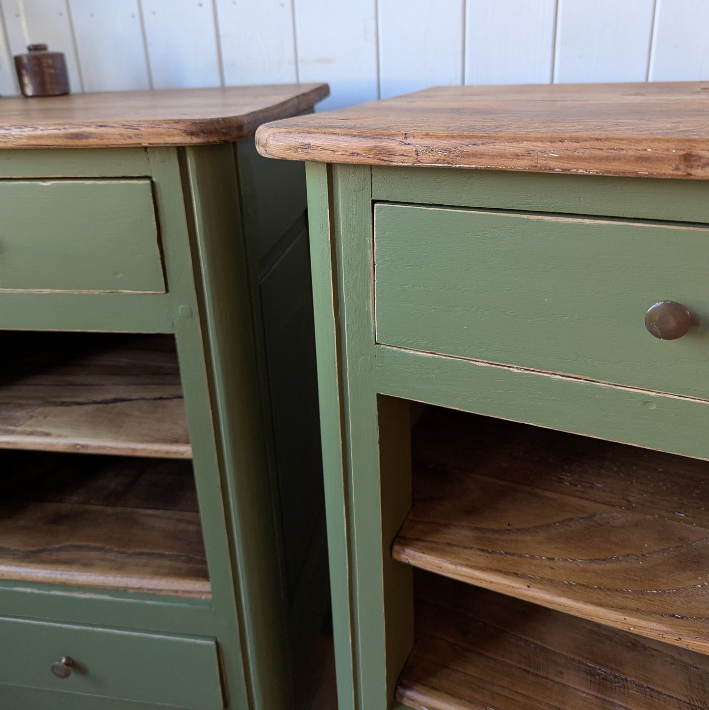 Pair of French Antique Bedside Tables