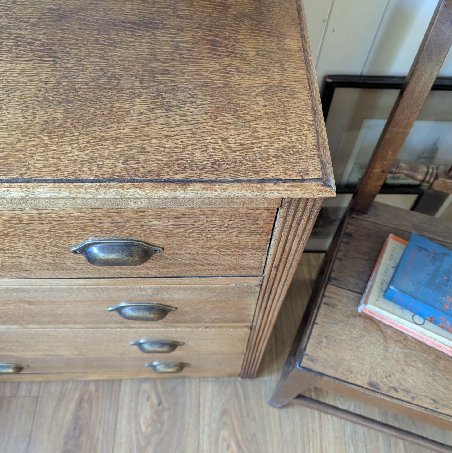Small Vintage Oak Chest of Drawers
