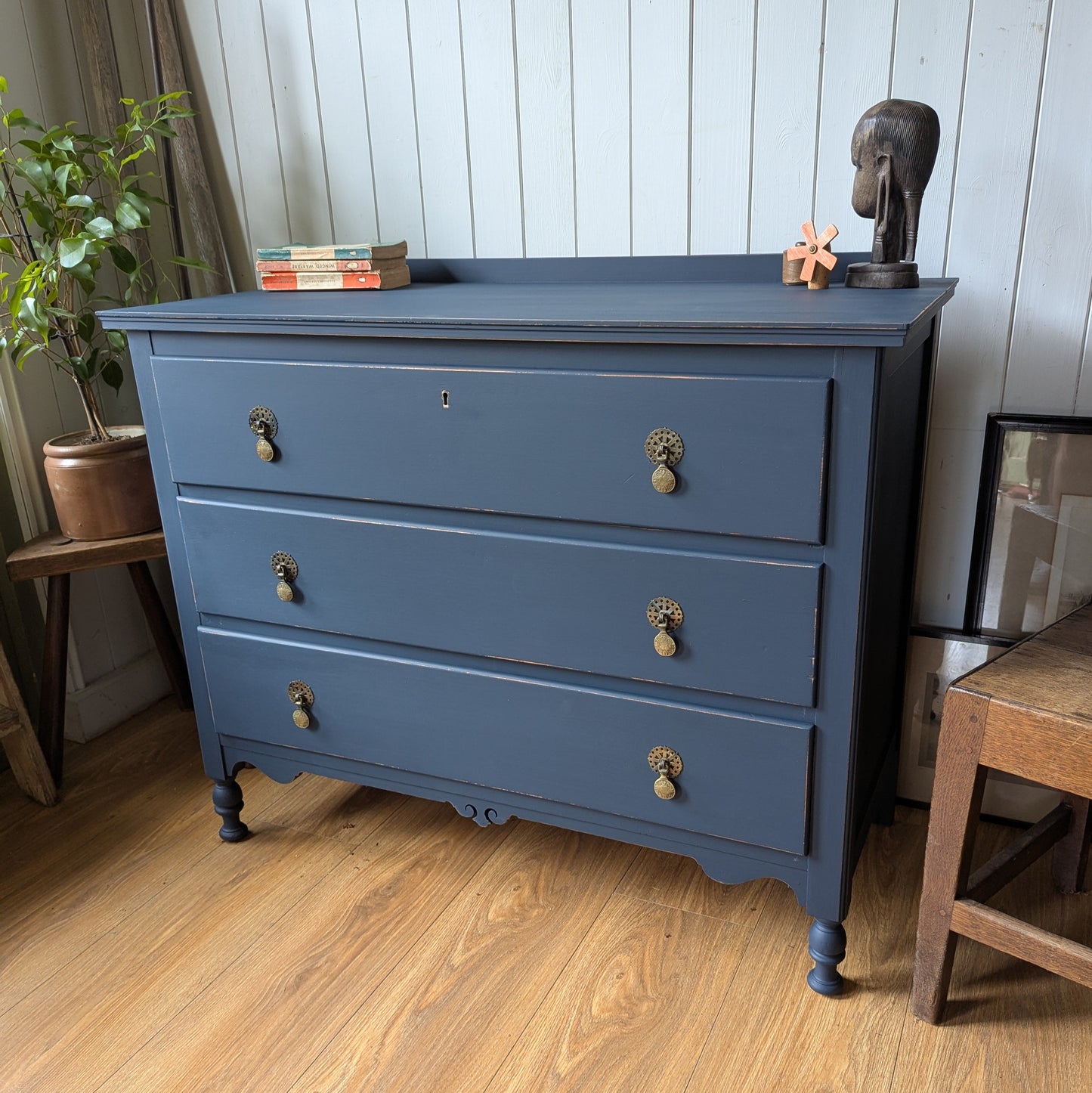 Small Painted Antique Chest of Drawers