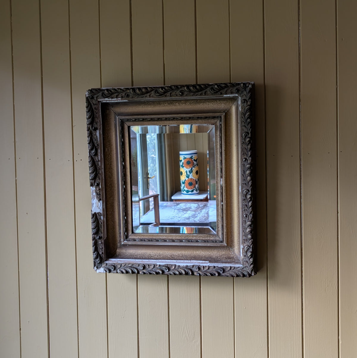 Rustic Antique French Mirror