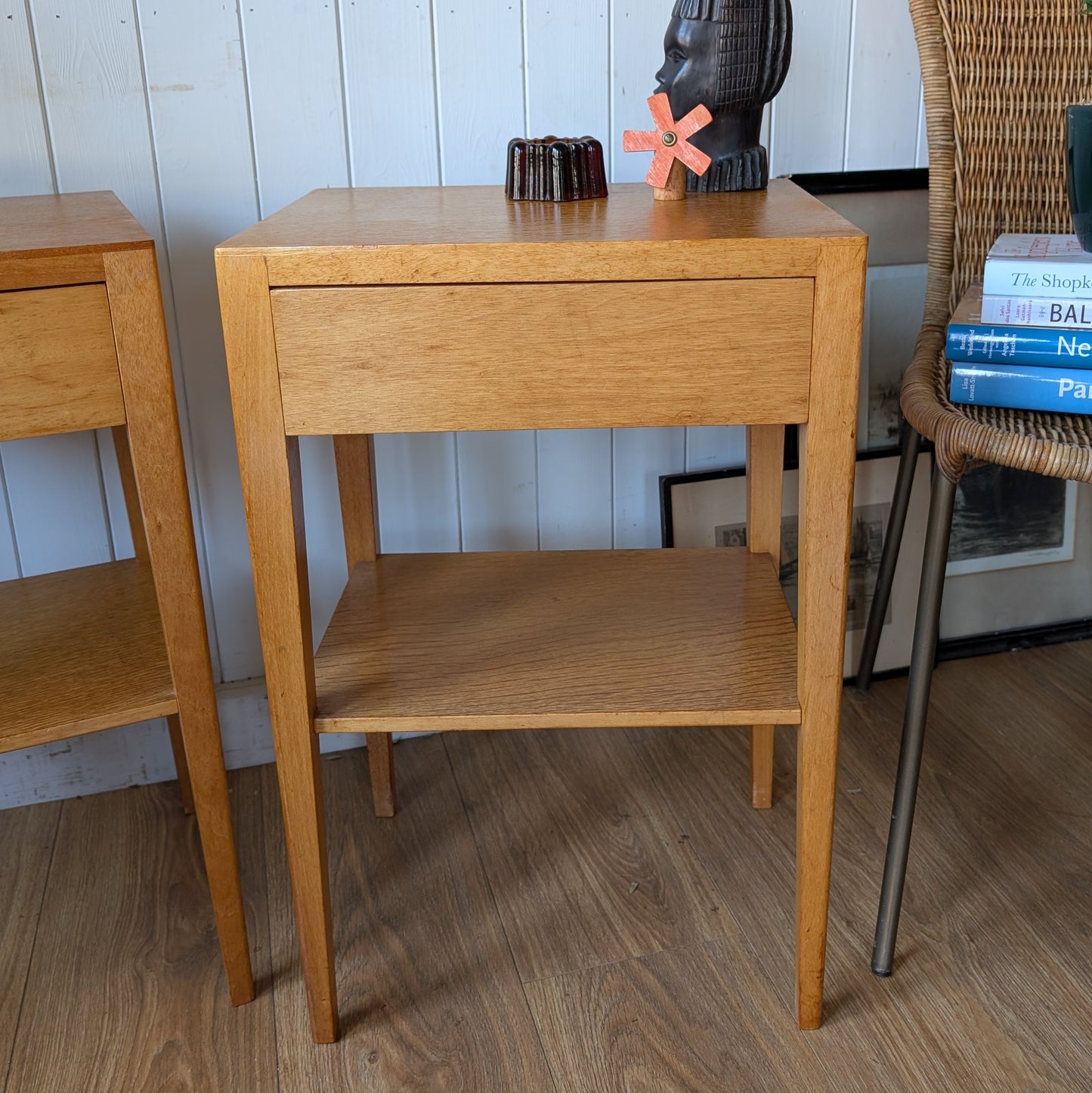 Pair of Mid Century Bedside Tables by H E Gibbs Ltd