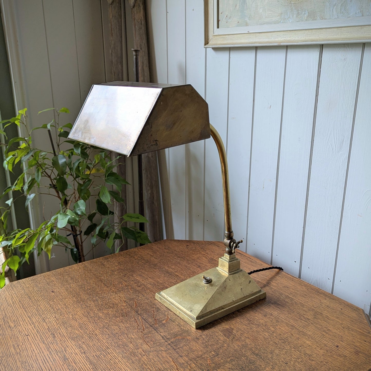 Antique Brass Desk Lamp