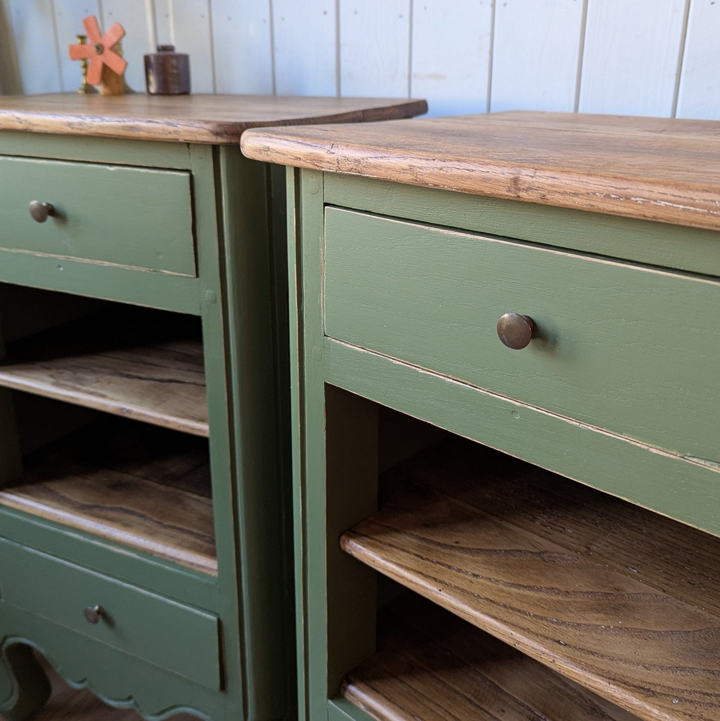 Pair of French Antique Bedside Tables