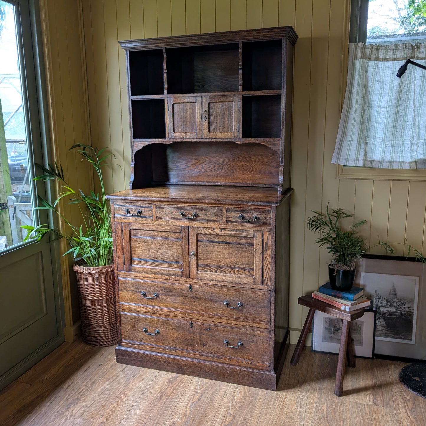 Small Arts And Crafts Oak Dresser
