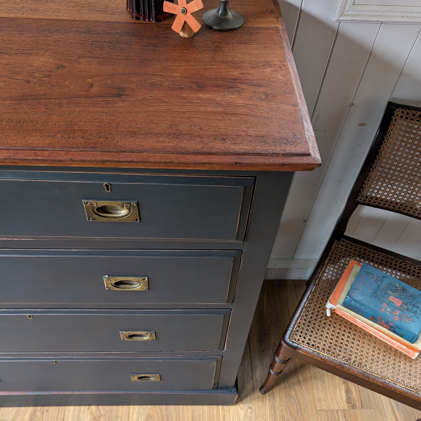 Painted Antique Chest of Drawers