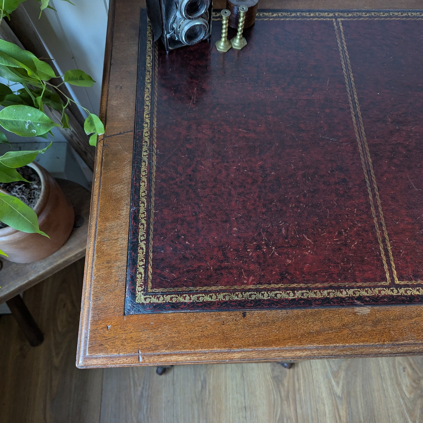 Antique Twin Pedestal Desk