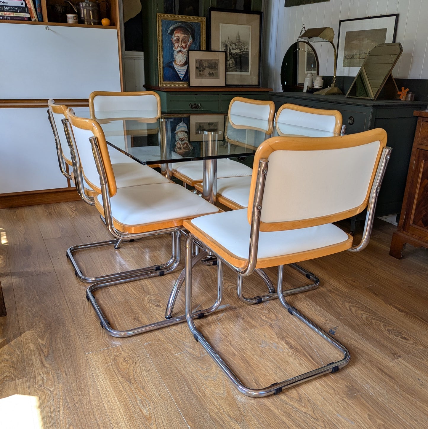 Set of Six Cesca Dining Chairs