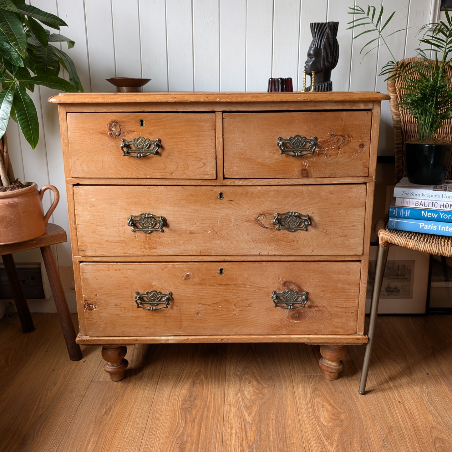 Small Victorian Pine Chest of Drawers