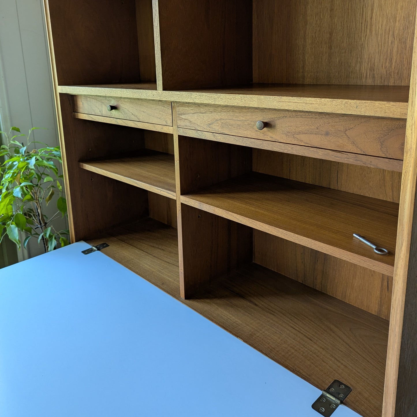 Mid Century Bookcase Bureau