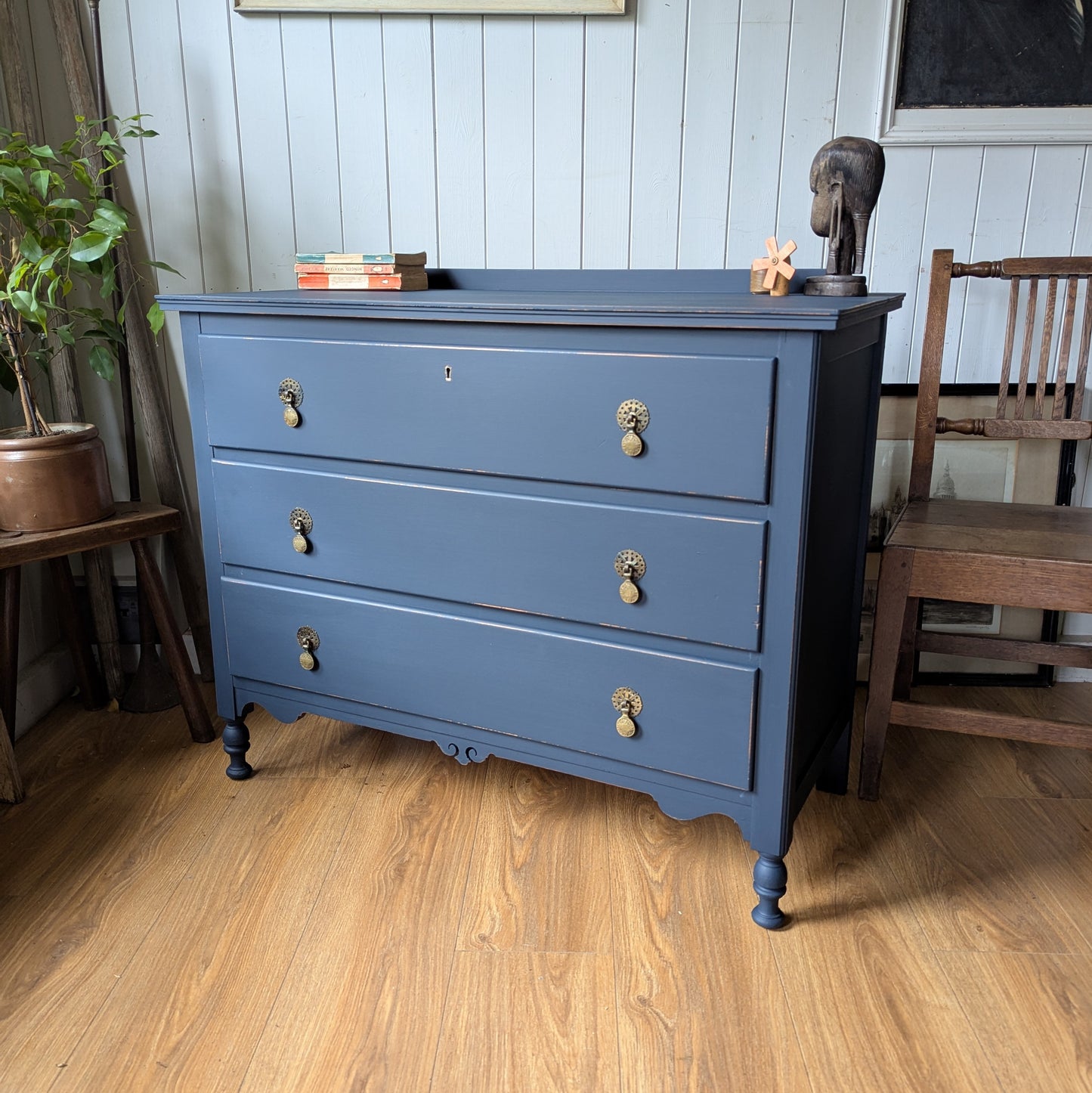 Small Painted Antique Chest of Drawers