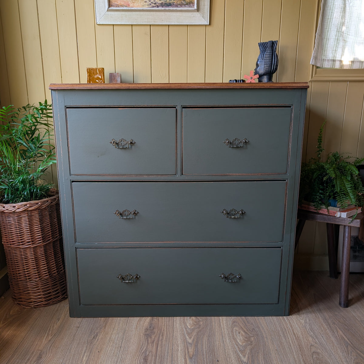 Painted Antique Chest of Drawers
