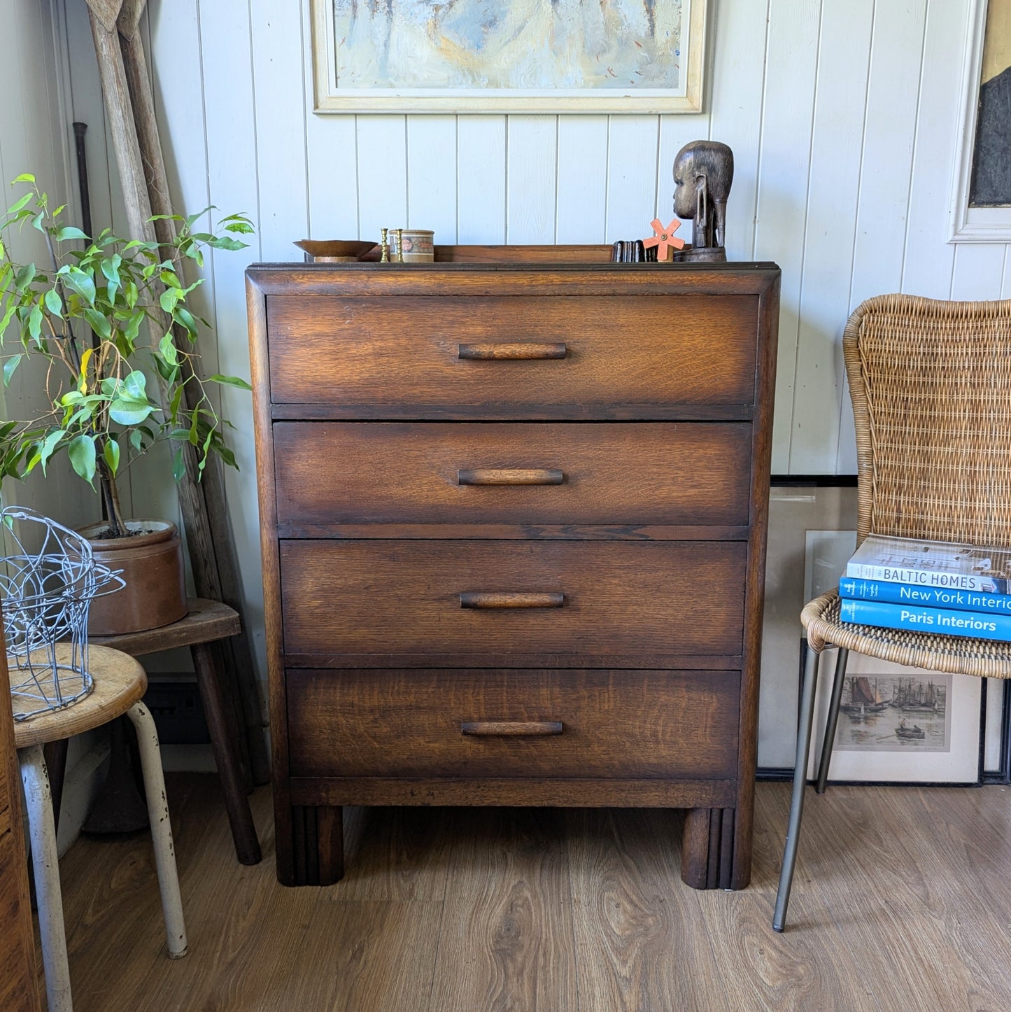 Oak Art Deco Chest of Drawers