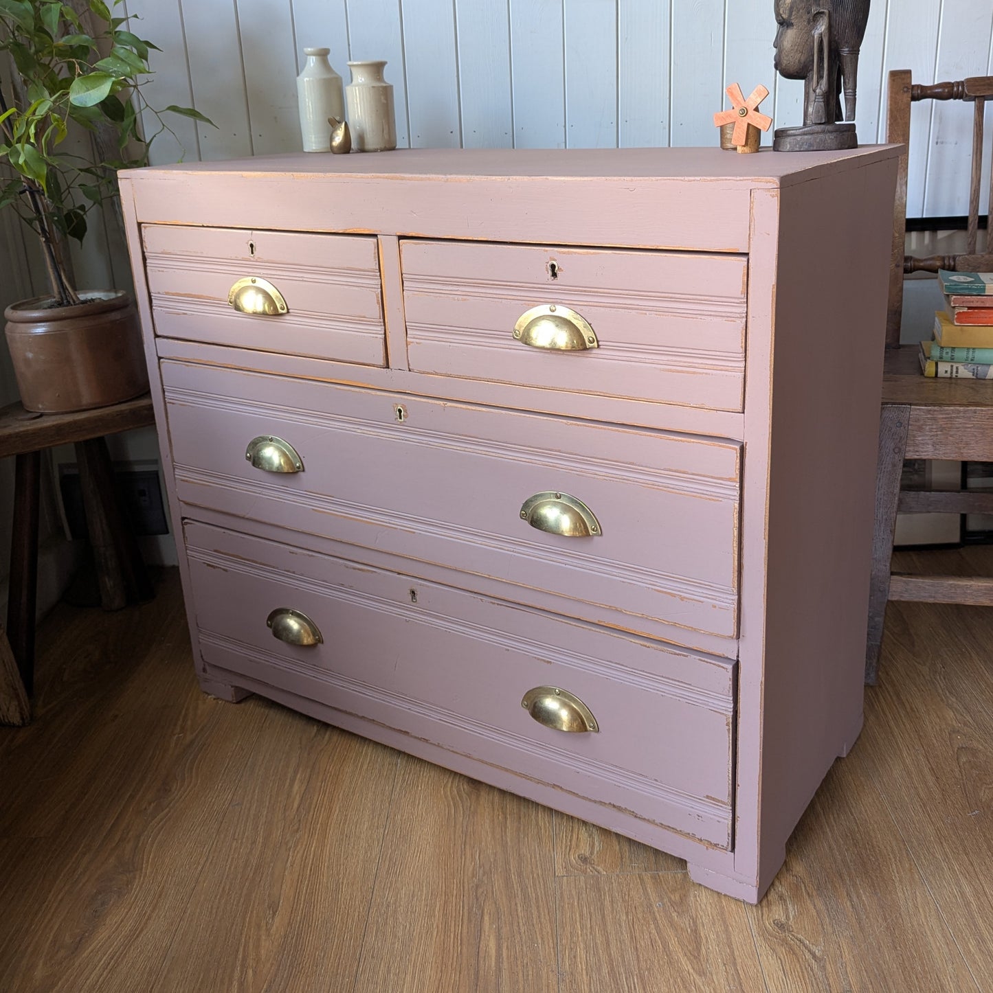 Small Painted Antique Chest of Drawers