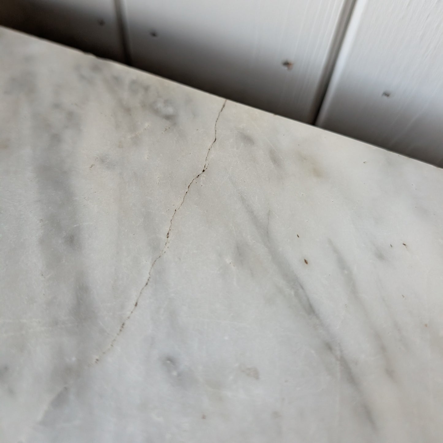 French Marble Top Pot Cupboard