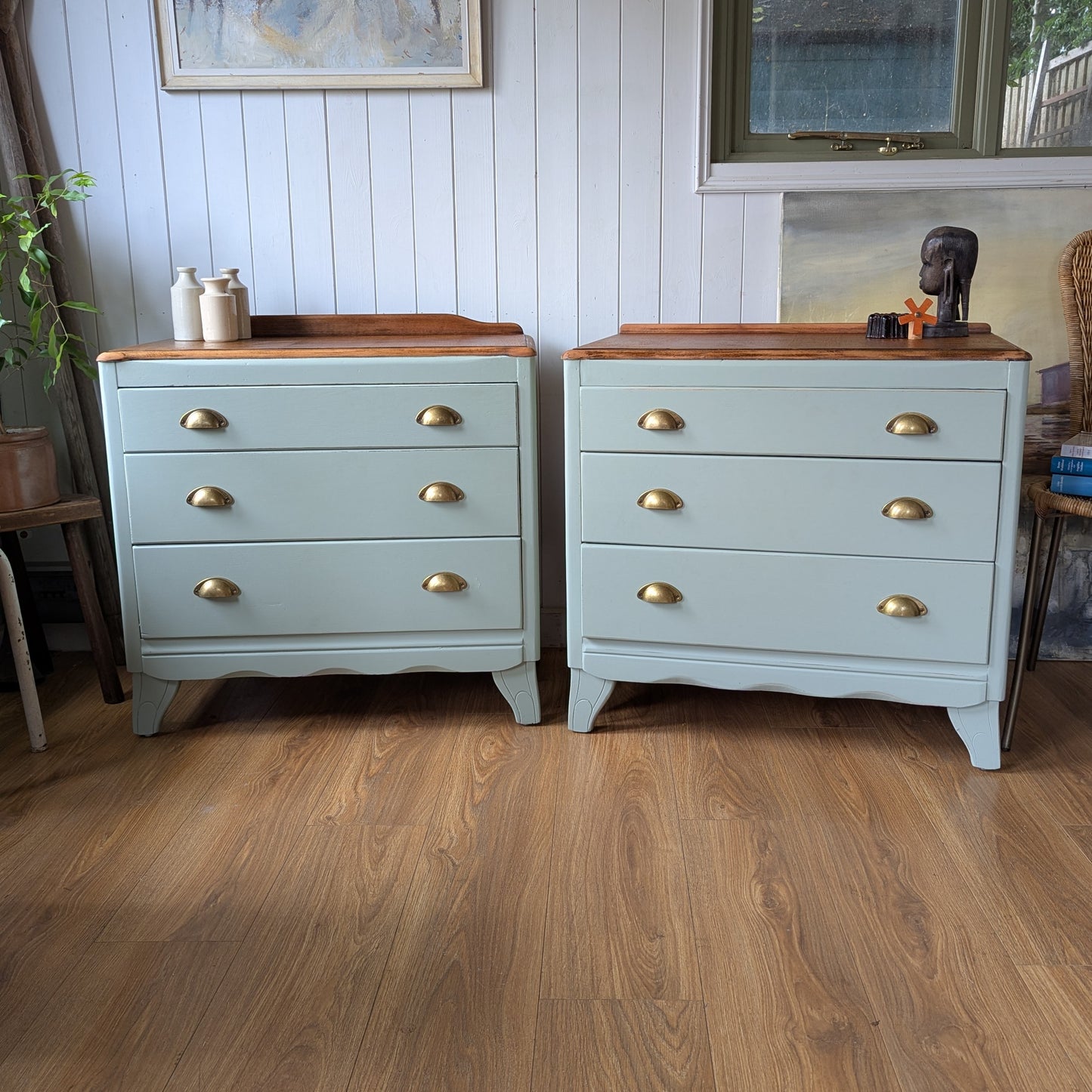 Pair of Painted Chest of Drawers