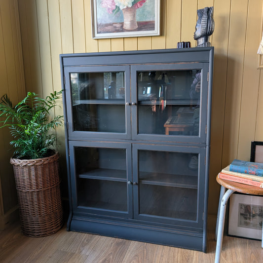 Painted Antique Glazed Bookcase