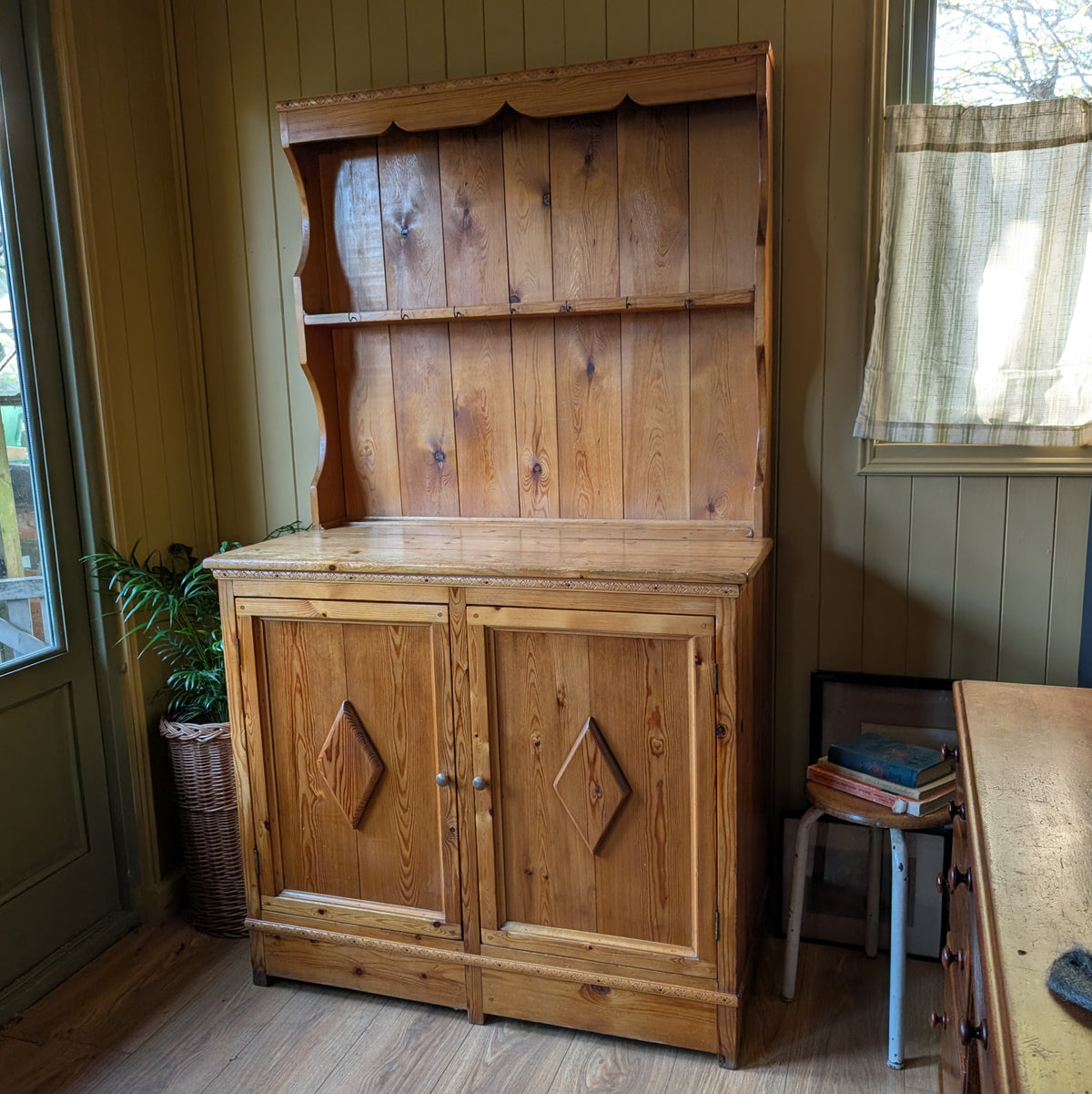 Vintage Pine Kitchen Dresser
