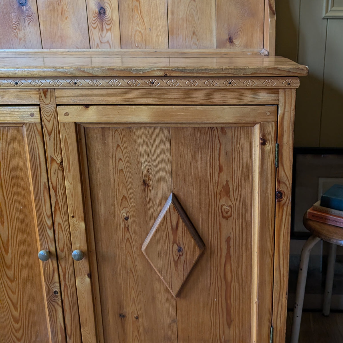 Vintage Pine Kitchen Dresser