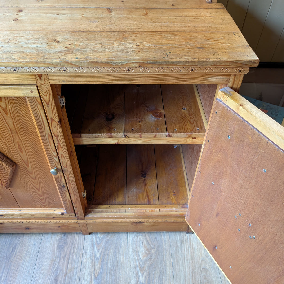 Vintage Pine Kitchen Dresser
