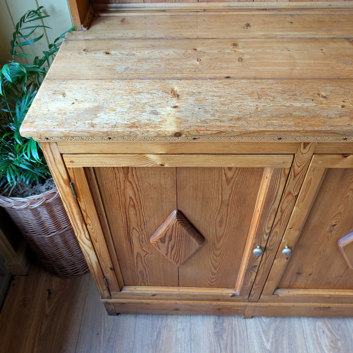 Vintage Pine Kitchen Dresser