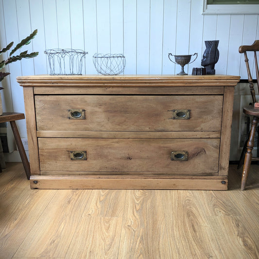 Low Antique Chest of Drawers