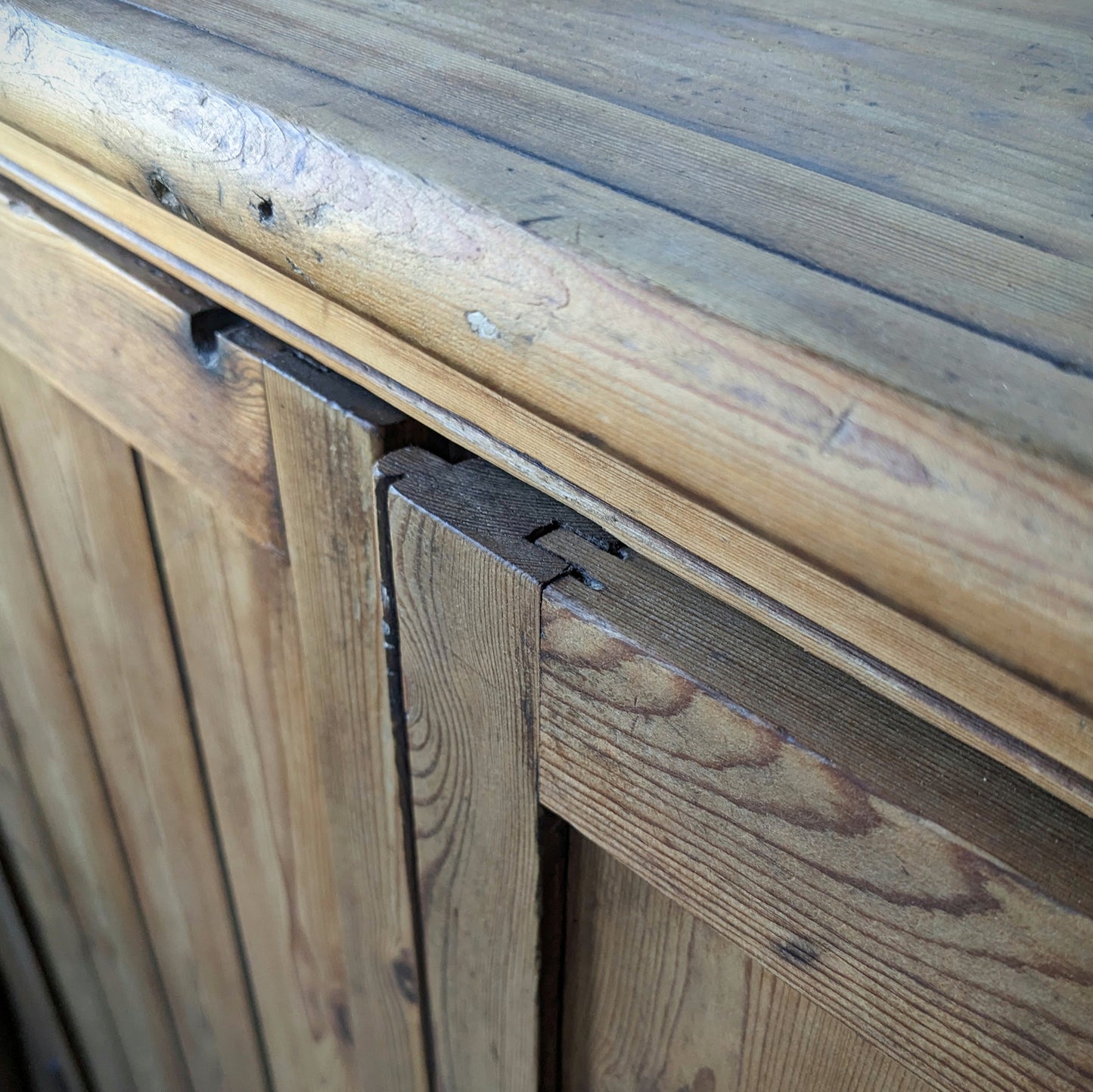 Rustic Victorian Pine Cupboard