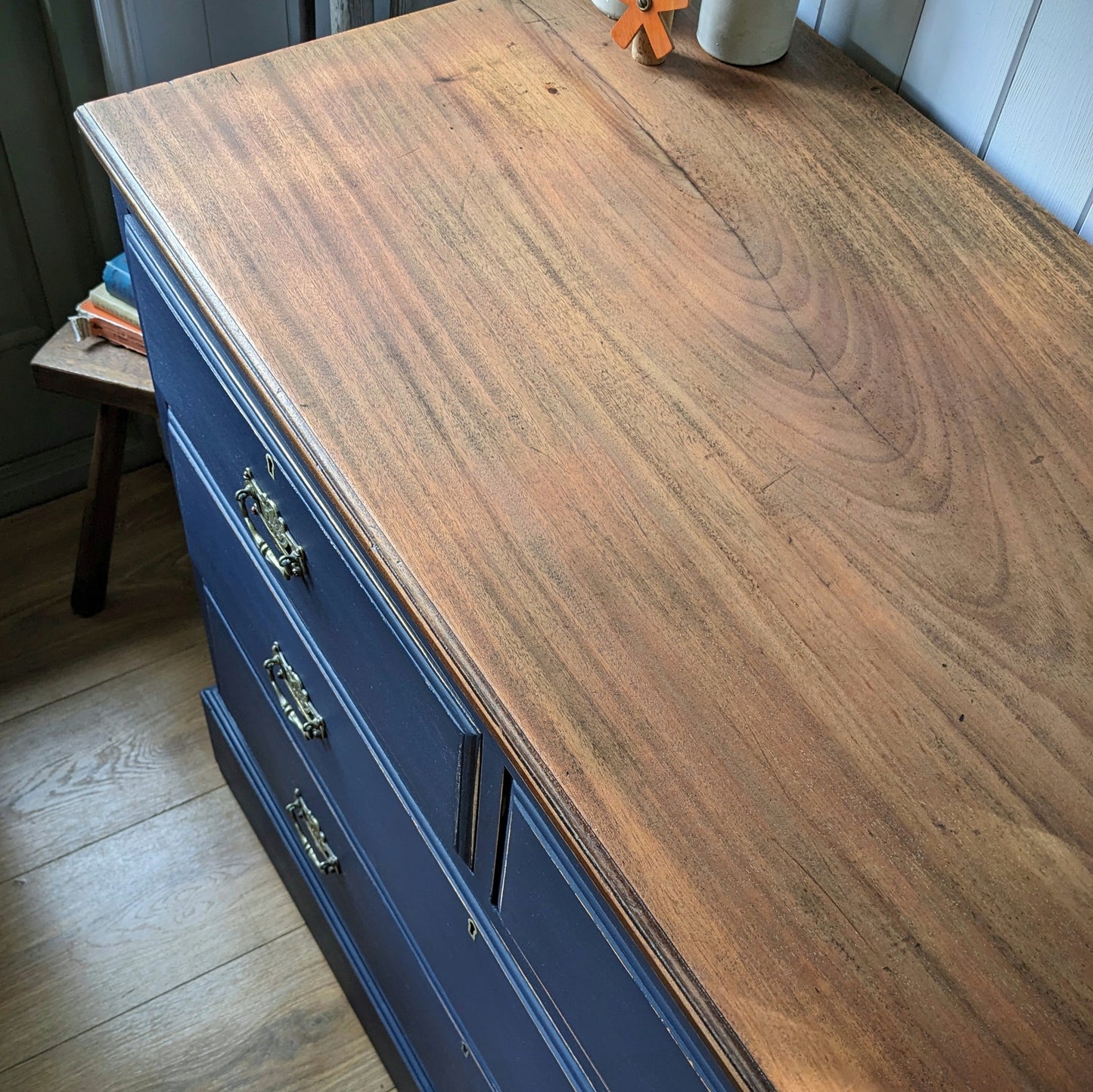 Painted Antique Chest of Drawers