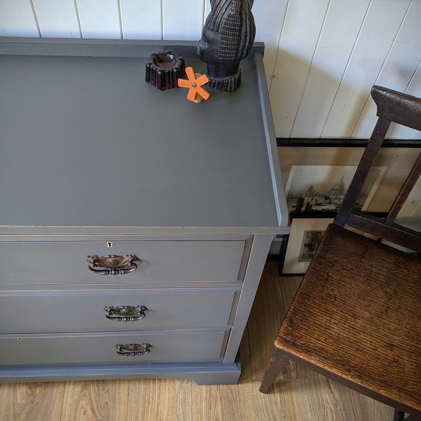 Painted Antique Chest of Drawers