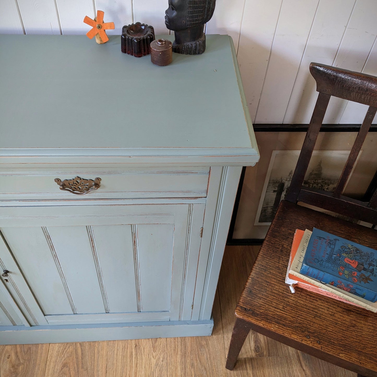 Painted Antique Cupboard