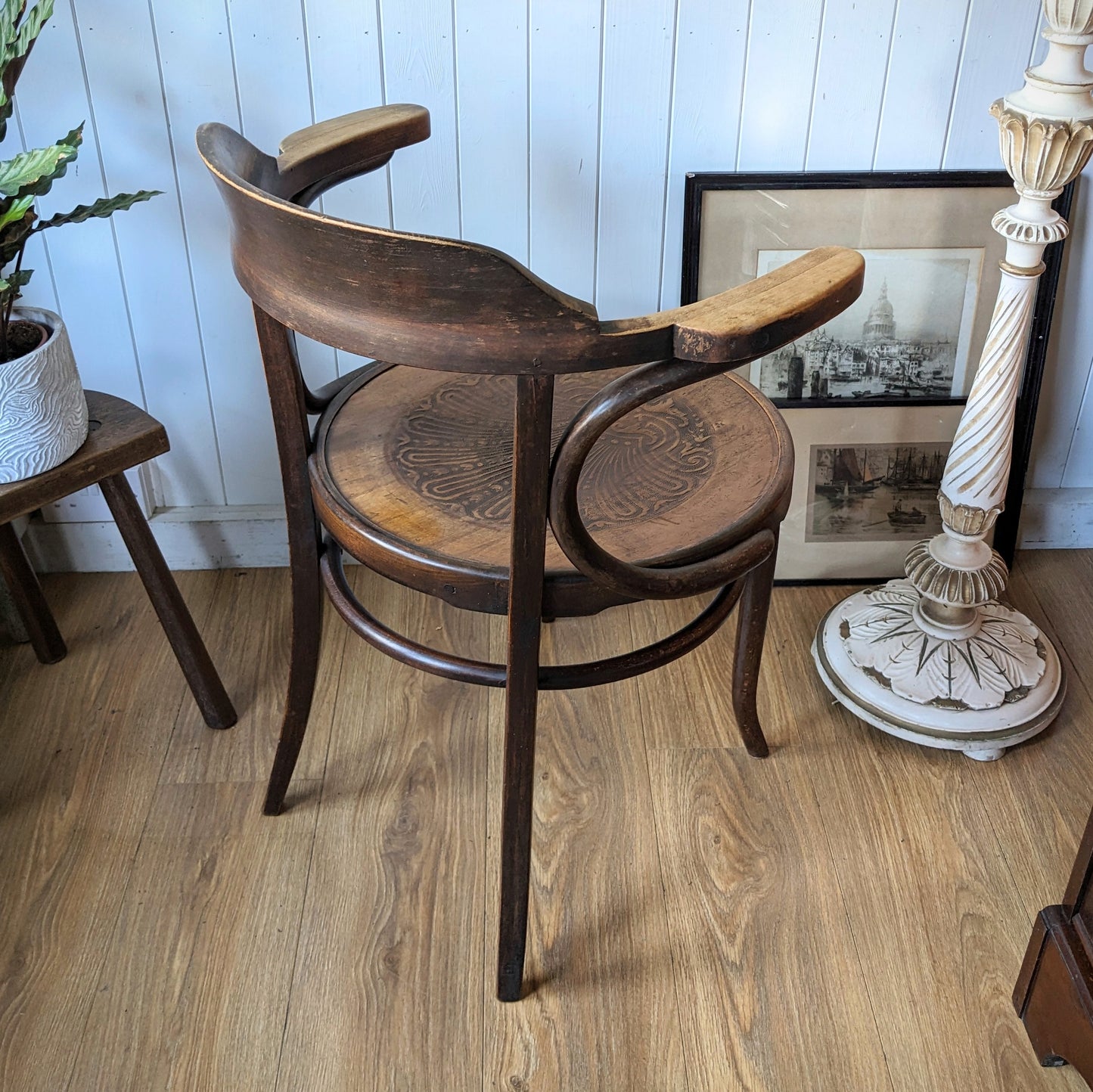 Antique Bentwood Armchair